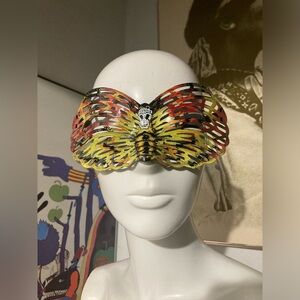 Upcycled Hand Painted Deaths Head Moth Glasses - Silence of the Lambs - Horror